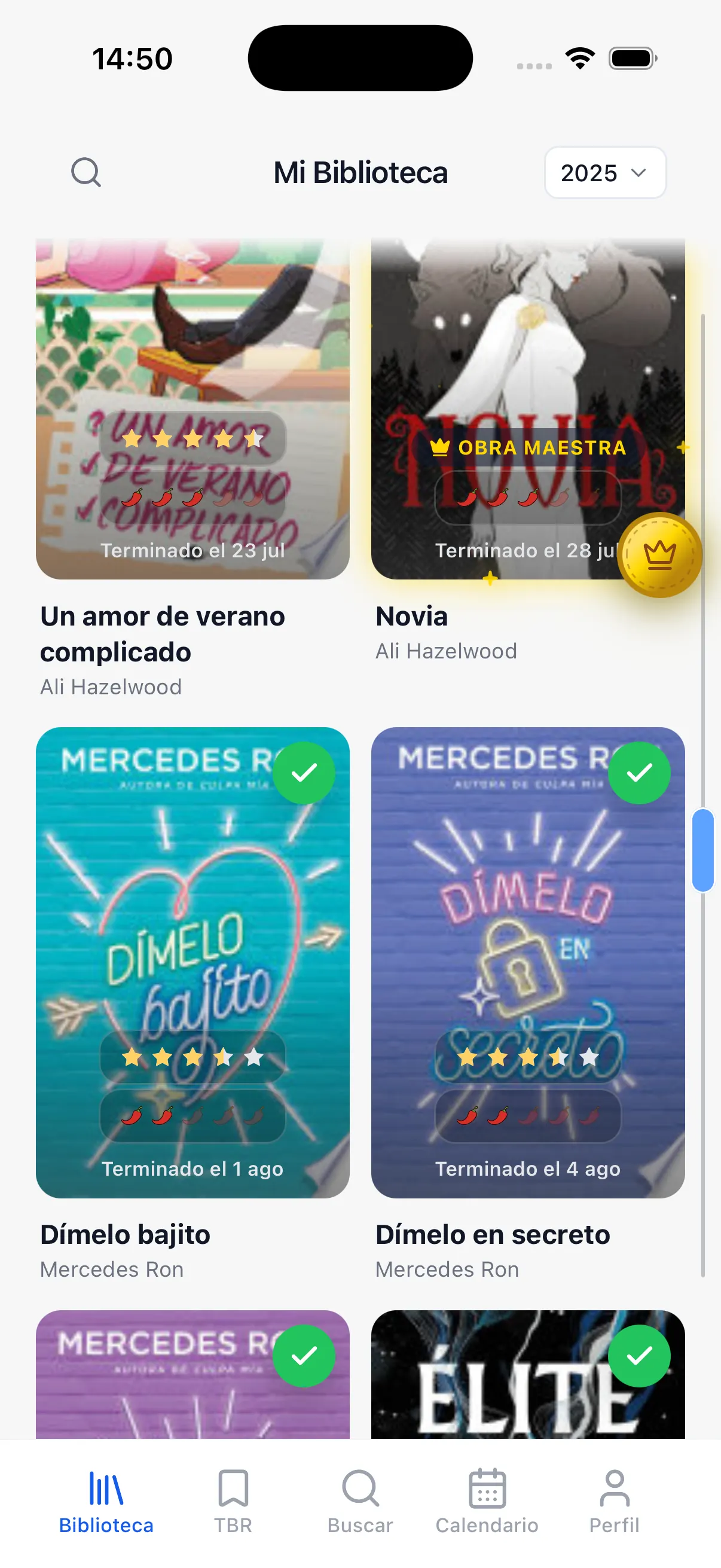Biblioteca en modo claro