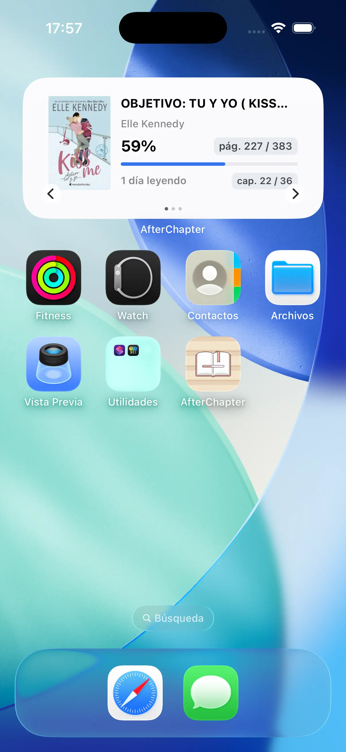 Widget de AfterChapter